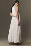 L'IDÉE Bisous Strapless Pleated Column Maxi Dress