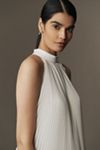 L'IDÉE Bisous Strapless Pleated Column Maxi Dress