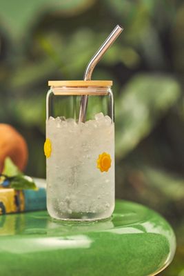 The Mystic Confetti Icon Juice Glass Tumbler with Lid