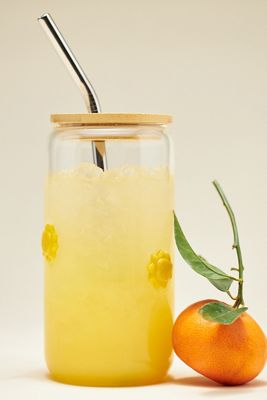 The Icon Juice Glass Tumbler with Lid