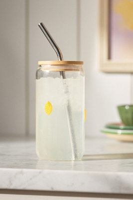 The Icon Juice Glass Tumbler with Lid