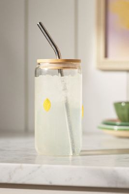 The Icon Juice Glass Tumbler with Lid