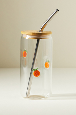 Anthropologie Icon Juice Sipper Glass