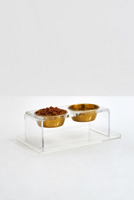 Hiddin Clear Overflow Feeder Pet Tray