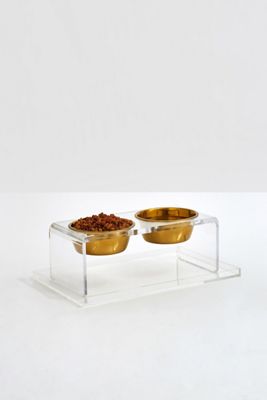 Hiddin Clear Overflow Feeder Pet Tray