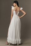 V. Chapman Rosetta Corset Off-The-Shoulder Maxi Dress