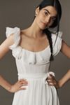 V. Chapman Rosetta Corset Off-The-Shoulder Maxi Dress
