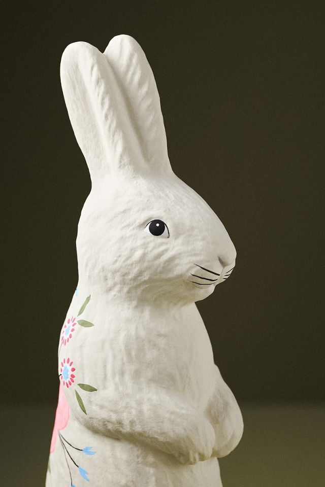 Handpainted Floral Easter Bunny #2