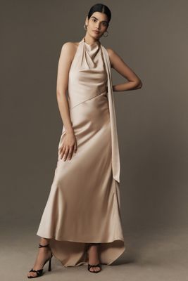Helsi Margot Strapless Floral Sequin Maxi Dress