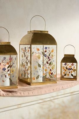 Pressed Floral Lantern