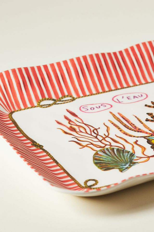 Nathalie Lete By the Sea Large Melamine Platter | AnthroHome