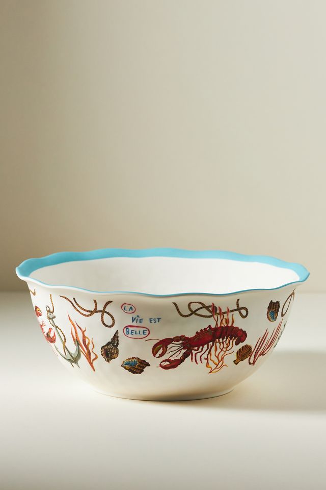 Nathalie Lete By the Sea Melamine Serving Bowl #1