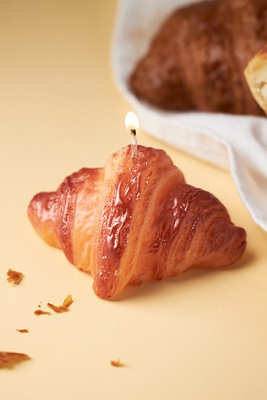 Croissant Shaped Wax Boxed Candle