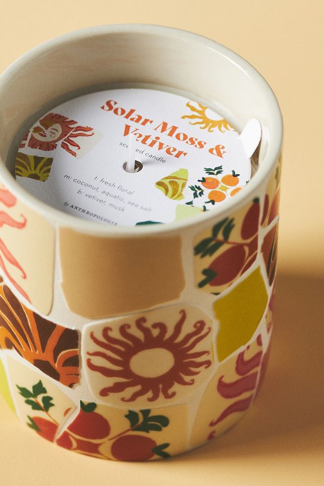 Mira Woody Solar Moss & Vetiver Ceramic Candle #2