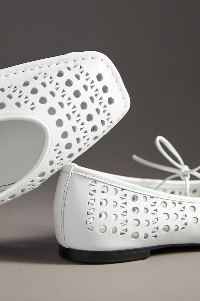 ALOHAS Sway Slit Leather Ballet Flats #2