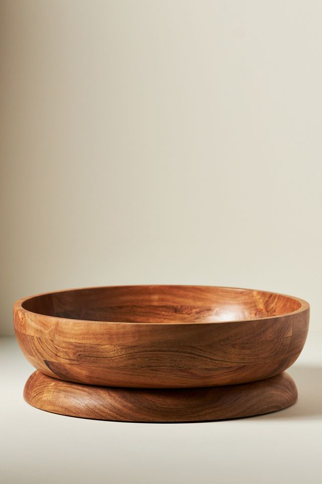 The Mediterranean Dish Wood Serving Bowl #1