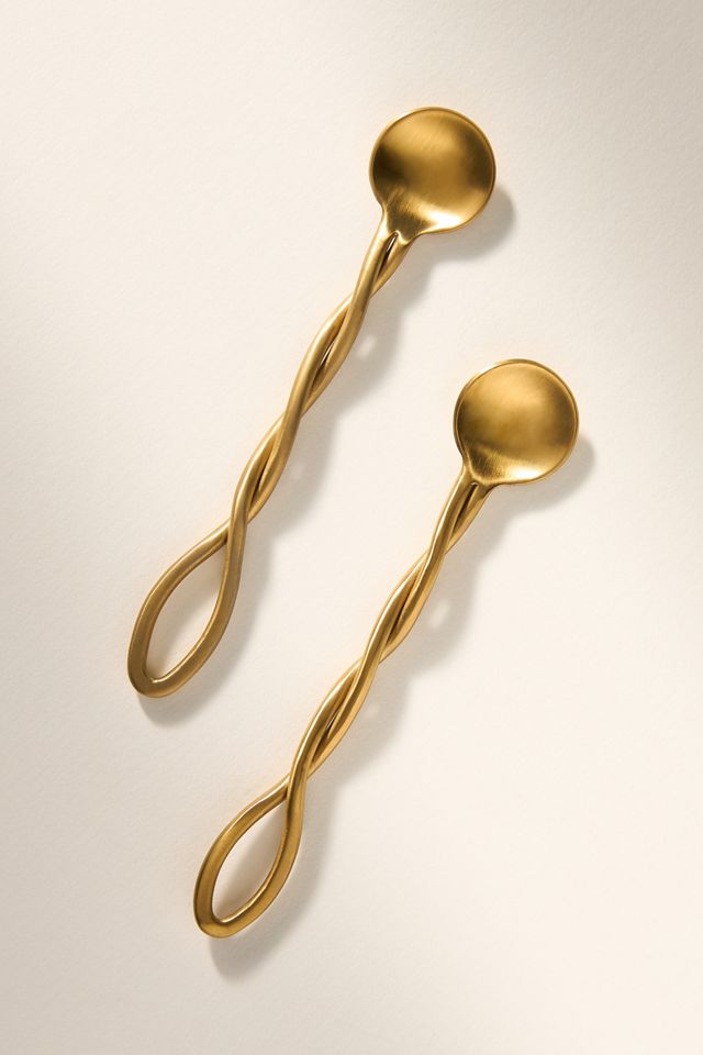 The Mediterranean Dish Stainless Steel Appetizer Spoons, Set of 2 #1
