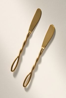 The Mediterranean Dish Stainless Steel Appetizer Knives, Set of 2