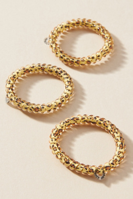 Teleties Coil Hair Ties, Set Of 3 In Beige