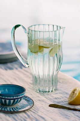 The Mediterranean Dish Glass Pitcher