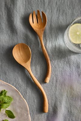 Teak Root Serving Set