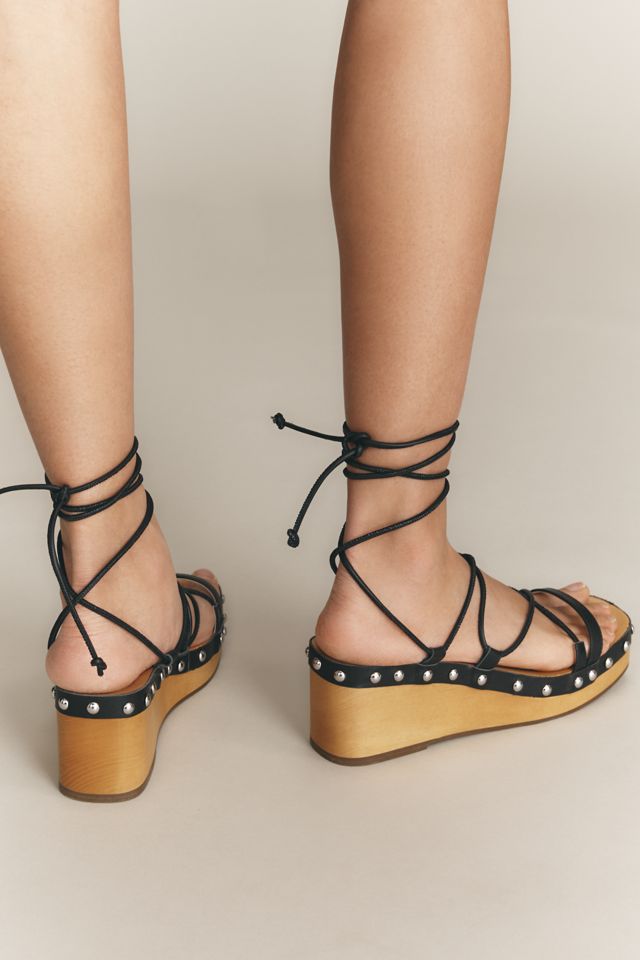 CAVERLEY Moby Studded Wedge Sandals #2