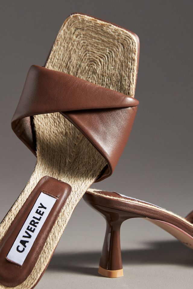 CAVERLEY Jackie Square-Toe Kitten-Heel Mules | Anthropologie