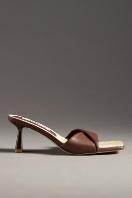 CAVERLEY Jackie Square-Toe Kitten-Heel Mules