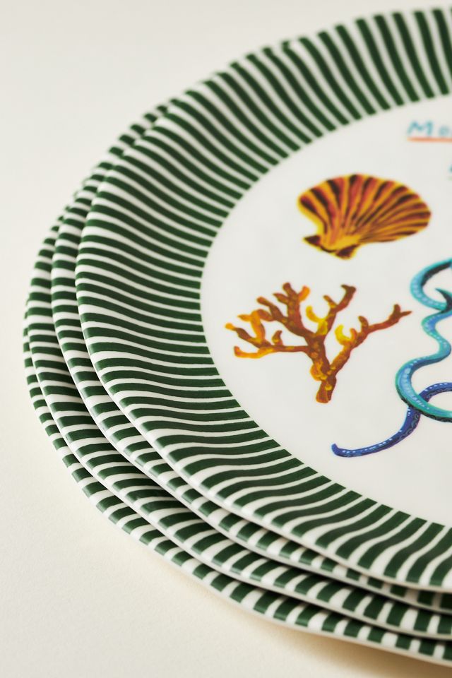 Nathalie Lété ナタリーレテ サービングプレート アンソロポロジー Nathalie Lete By The Sea Melamine Tray | AnthroHome