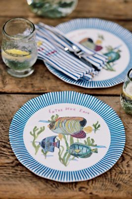 Nathalie Lete By the Sea Melamine Dinner Plate