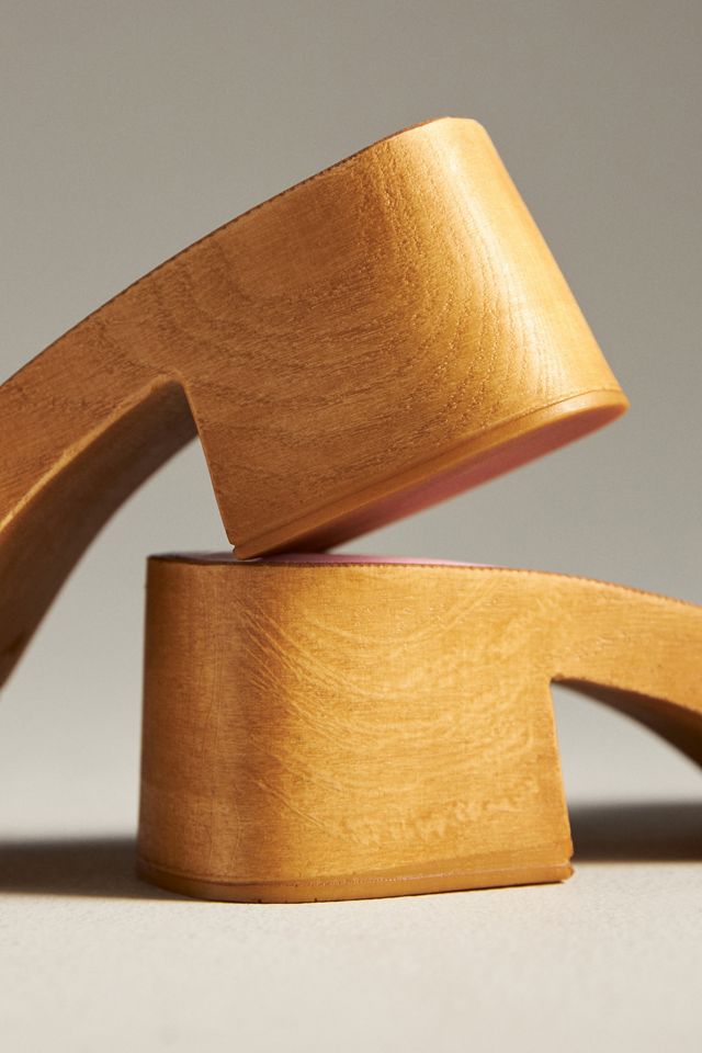 Intentionally Blank Mar Wood-Bottom Heels #3