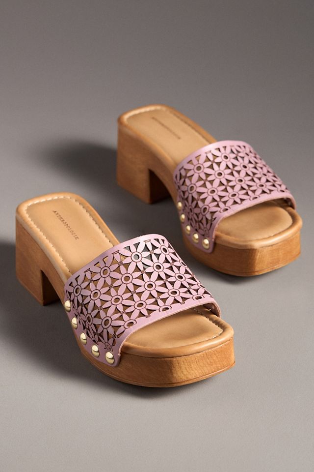 By Anthropologie Floral Peep-Toe Sandals #1