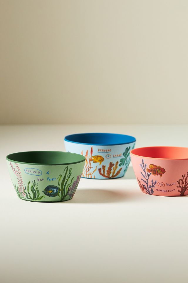 Nathalie Lete By the Sea Melamine Nut Bowls, Set of 3 #3