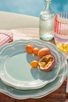 Twirl Melamine Side Plates, Set of 4