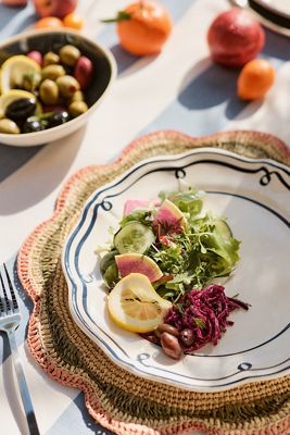 Twirl Melamine Dinner Plates, Set of 4