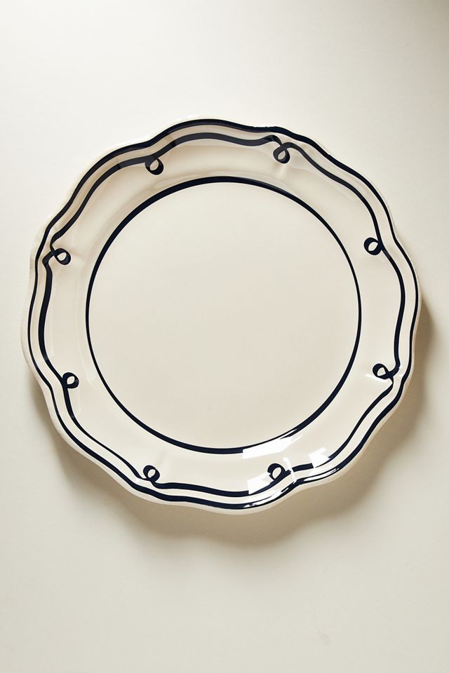 Twirl Melamine Dinner Plates, Set of 4 #1