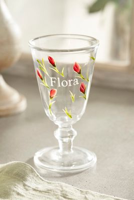 Flora Footed Glass
