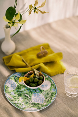Tangier Oasis Melamine Side Plate | Blue