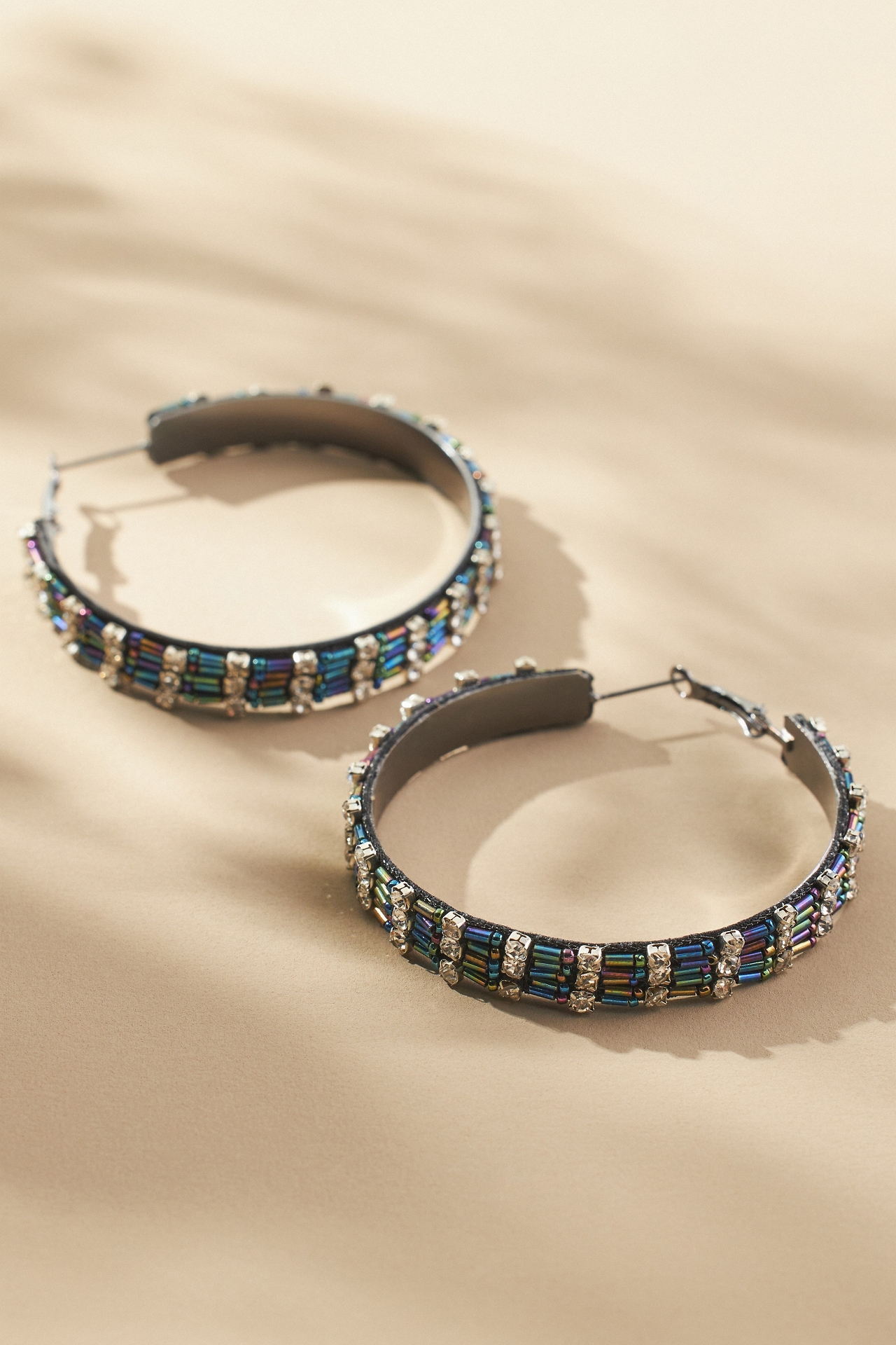 Beaded Hoop Earrings