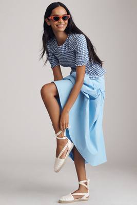 Castaã±er Kimita Tie-up Espadrille Flats In White