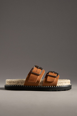 Castaã±er Ter Espadrille Sliders In Brown