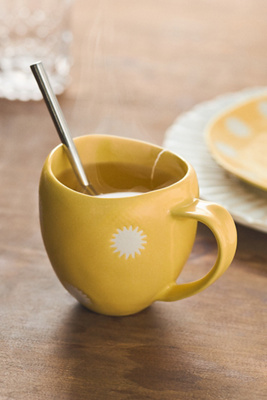 Anthropologie Vida Icon Stoneware Mug