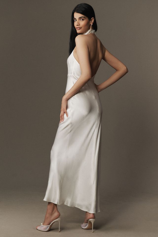 Shona Joy La Lune High Cowl-Neck Open-Back Maxi Dress #1