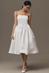 BHLDN Basque-Waist Midi Dress