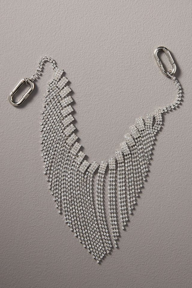 Crystal Fringe Bag Charm #1