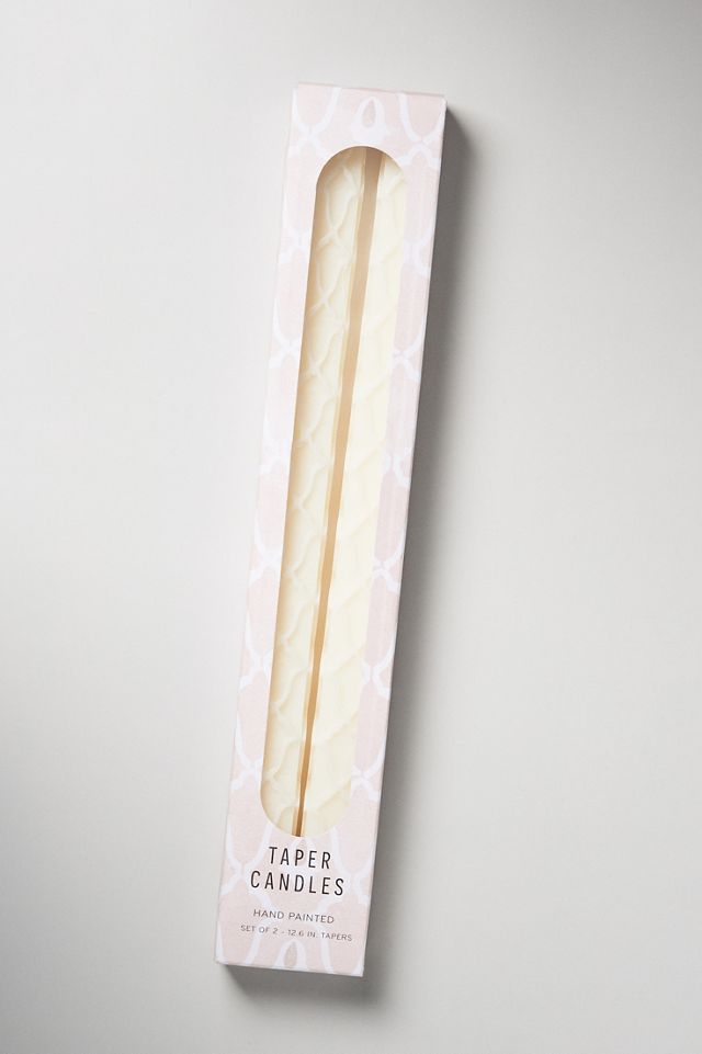 Farah Carved Taper Candles, Set of 2 #2