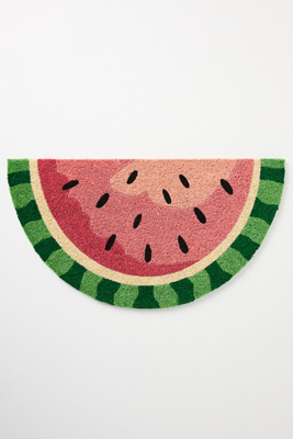 thumbnail image 2 of Colorful Watermelon Doormat - Natural Coir 18x30 Outdoor Entry Mat 2 of 9