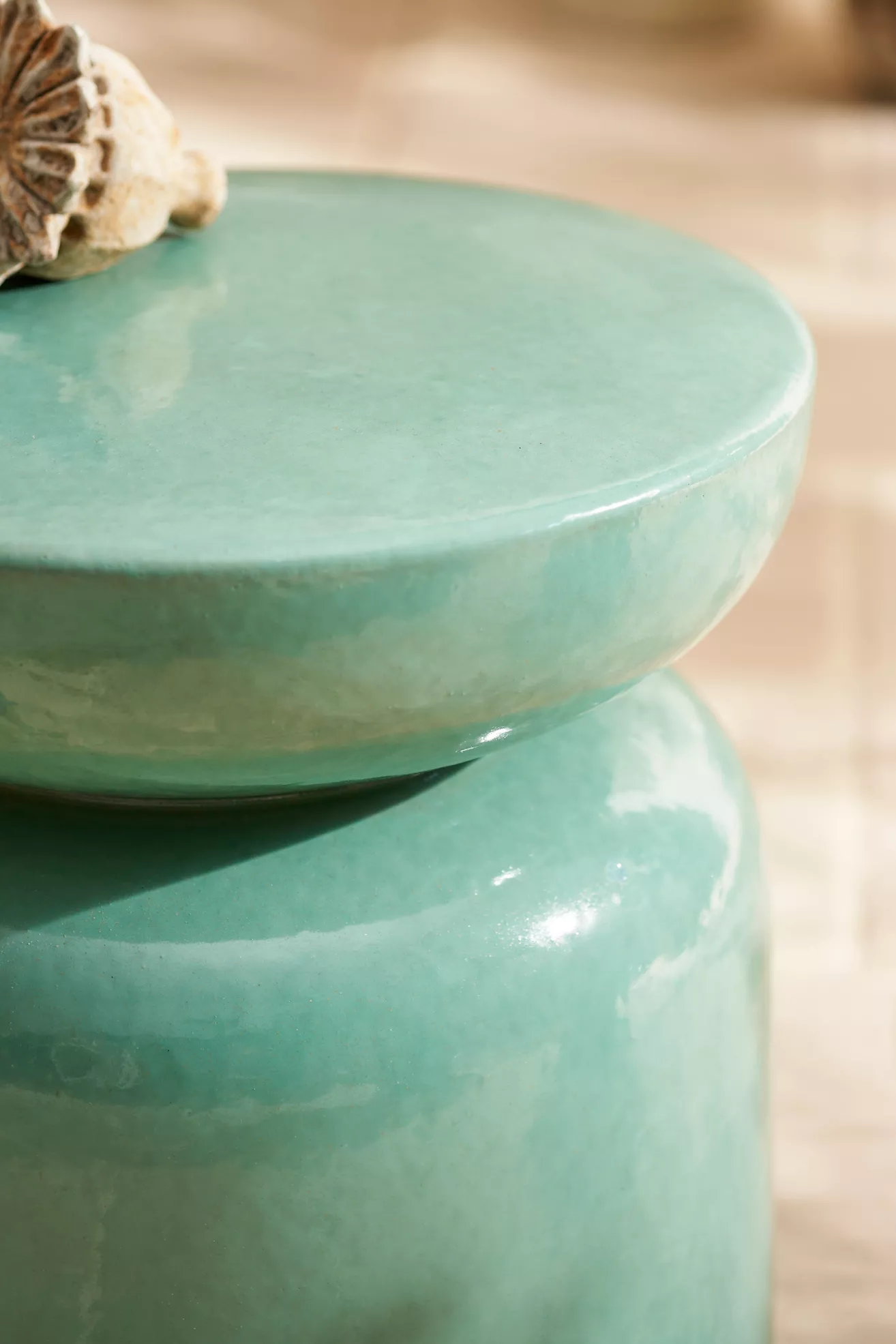 Acapulco Stoneware Side Table - thumbnail 2