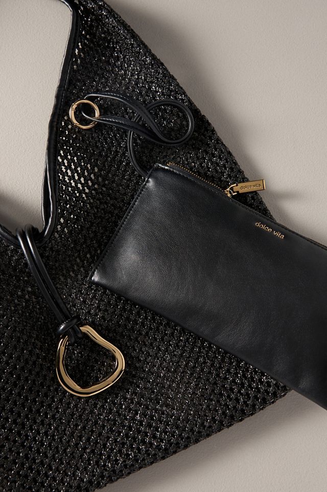 Dolce Vita Missie Raffia Mesh Tote