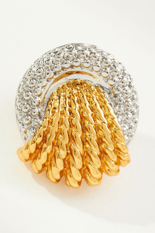 Galley Los Angeles Lily Two-Tone Earrings #1